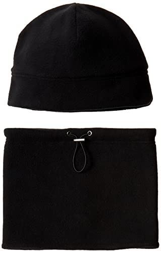 Amazon Essentials Fleece Hat and Gaiter Set Mütze, Schwarz, Einheitsgröße, 2er-Pack Amazon Essentials Fleece Hat and Gaiter Set Mütze, Schwarz, Einheitsgröße, 2er-Pack von Amazon Essentials