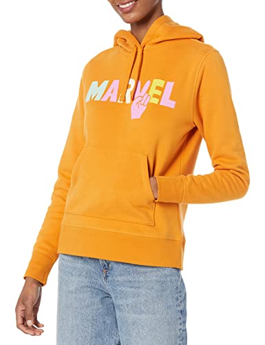 Amazon Essentials Disney | Marvel | Star Wars | Princess Damen Fleece-Kapuzenpulli (in Übergröße erhältlich), Marvel Peace, XXL von Amazon Essentials