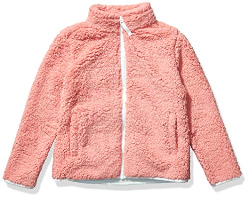 Amazon Essentials Mädchen Sherpa-Fleecejacke mit durchgehendem Reißverschluss, Mauve, 8 Jahre von Amazon Essentials