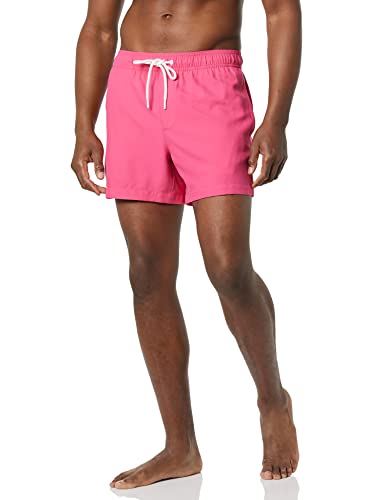 Amazon Essentials Herren 13cm Badehose mit Netzfutter, Boardshorts Badehose zum Schwimmen und für den Strand, Intensive Rosa, 3XL von Amazon Essentials