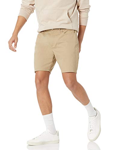 Amazon Essentials Herren 17,8 cm Schrittlänge 5-Pocket-Stretch-Shorts mit geradem Schnitt, Khakibraun, 29W Amazon Essentials Herren 17,8 cm Schrittlänge 5-Pocket-Stretch-Shorts mit geradem Schnitt, Khakibraun, 29W von Amazon Essentials