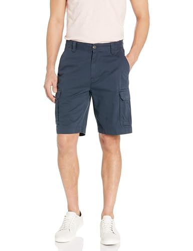Amazon Essentials Herren 25cm Cargo-Shorts in klassischer Passform (erhältlich in Big & Tall), Dunkles Marineblau, 36W von Amazon Essentials