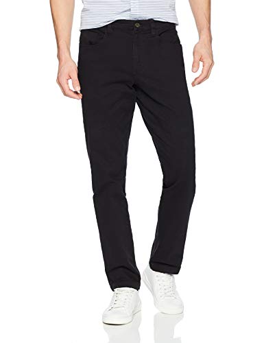 Amazon Essentials Herren 5-Pocket-Chinohose, Komfortabler Stretch, Schmale Passform (Früher Goodthreads), Schwarz, 42W / 32L von Amazon Essentials