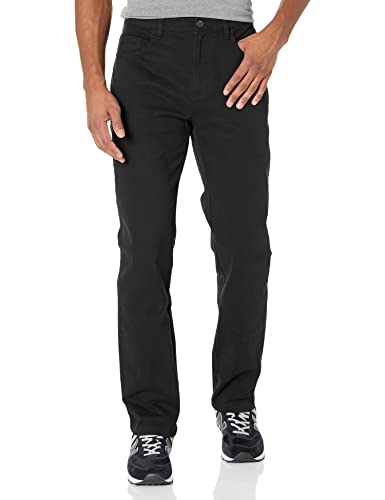 Amazon Essentials Herren 5-Pocket-Chinohose, Komfortabler Stretch, Sportlich Geschnitten (Früher Goodthreads), Schwarz, 35W / 30L von Amazon Essentials