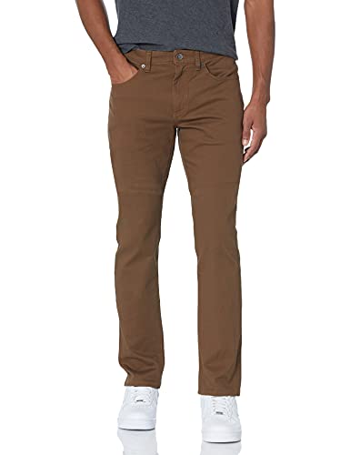 Amazon Essentials Herren 5-Pocket-Stretch-Twillhose, Schlanke Passform, Braun, 36W / 30L von Amazon Essentials