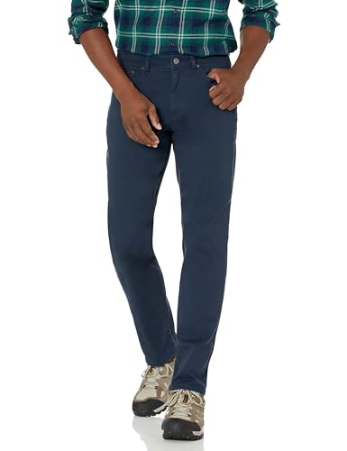 Amazon Essentials Herren 5-Pocket-Stretch-Twillhose, Sportlich Geschnitten (erhältlich in Big & Tall), Marineblau, 36W / 32L von Amazon Essentials