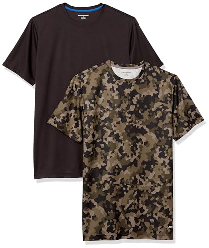Amazon Essentials Herren Active Performance T-Shirt aus Tech-Stretch - Auslauffarben, 2er-Pack, Olivgrün Geometrisches Tarnmuster/Schwarz, XXL Große Größen Amazon Essentials Herren Active Performance T-Shirt aus Tech-Stretch - Auslauffarben, 2er-Pack, Olivgrün Geometrisches Tarnmuster/Schwarz, XXL Große Größen von Amazon Essentials