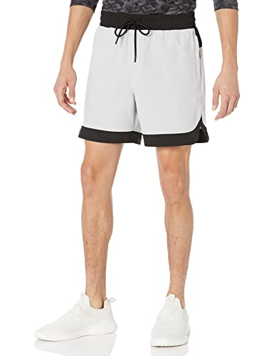 Amazon Essentials Herren Active Stretch Stoff-Shorts - Auslauffarben, Hellgrau, XXL Große Größen von Amazon Essentials