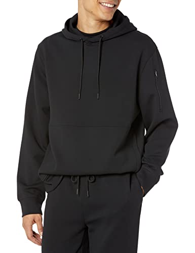 Amazon Essentials Herren Active Sweat Kapuzensweatshirt (Erhältlich In Big & Tall), Schwarz, S von Amazon Essentials