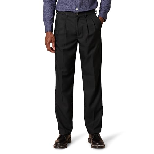 Amazon Essentials Herren Anzughose mit Falte und Erweiterbarem Bund, Klassisch Geschnitten, Schwarz, 30W / 32L Amazon Essentials Herren Anzughose mit Falte und Erweiterbarem Bund, Klassisch Geschnitten, Schwarz, 30W / 32L von Amazon Essentials