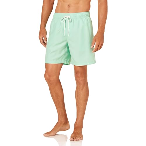 Amazon Essentials Herren Badehose, Schnell Trocknend, 18 cm, Minzgrün, M von Amazon Essentials