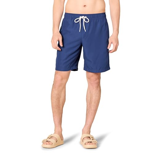 Amazon Essentials Herren Badehose, Schnell Trocknend, 23 cm, Marineblau, M von Amazon Essentials