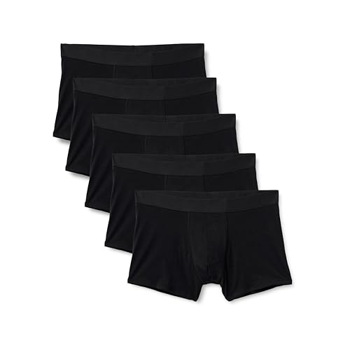 Amazon Essentials Herren Baumwolljersey-Boxershorts, 12,7cm, 5er-Pack, Schwarz, M Amazon Essentials Herren Baumwolljersey-Boxershorts, 12,7cm, 5er-Pack, Schwarz, M von Amazon Essentials