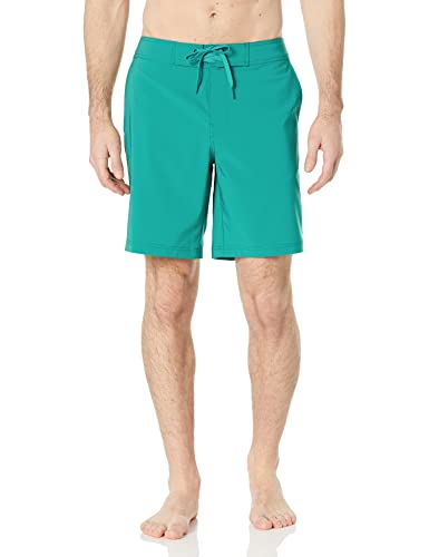 Amazon Essentials Herren Board-Shorts, Blaugrün, XXL von Amazon Essentials