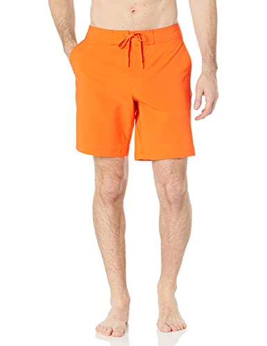 Amazon Essentials Herren Board-Shorts, Orange, M von Amazon Essentials