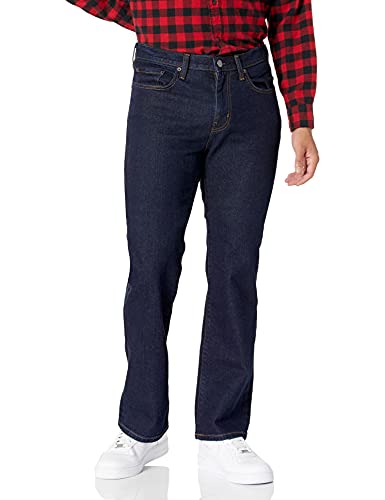 Amazon Essentials Herren Bootcut-Jeans mit gerader Passform, Leicht Ausgespült, 32W / 28L von Amazon Essentials