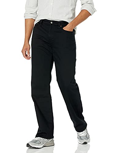 Amazon Essentials Herren Bootcut-Jeans mit gerader Passform, Schwarz, 32W / 29L von Amazon Essentials