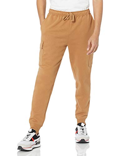 Amazon Essentials Herren Cargo-Fleece-Jogginghose, Hellbraun, S von Amazon Essentials