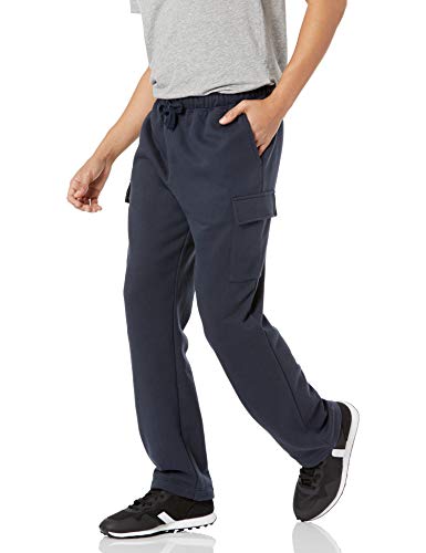 Amazon Essentials Herren Cargo-Fleece-Jogginghose, Marineblau, XS von Amazon Essentials