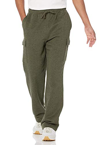 Amazon Essentials Herren Cargo-Fleece-Jogginghose Mit Offenem Saum, Olivenheide, XXL Amazon Essentials Herren Cargo-Fleece-Jogginghose Mit Offenem Saum, Olivenheide, XXL von Amazon Essentials