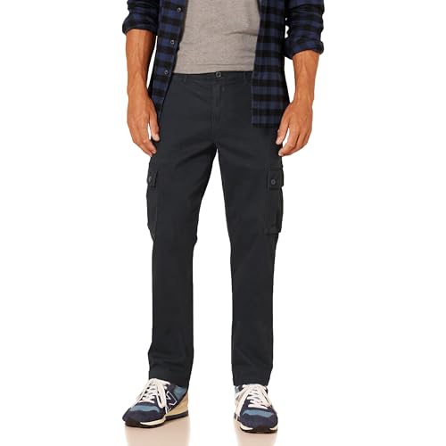 Amazon Essentials Herren Schmal geschnittene Stretch-Cargohose (erhältlich in Big & Tall), Schwarz, 29W / 32L Amazon Essentials Herren Schmal geschnittene Stretch-Cargohose (erhältlich in Big & Tall), Schwarz, 29W / 32L von Amazon Essentials