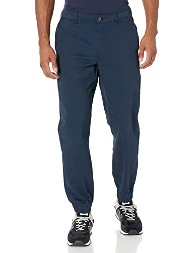 Amazon Essentials Herren Chino-Jogginghose mit schmaler Passform, Marineblau, L von Amazon Essentials