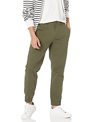 Amazon Essentials Herren Chino-Jogginghose mit schmaler Passform, Olivgrün, XXL Amazon Essentials Herren Chino-Jogginghose mit schmaler Passform, Olivgrün, XXL von Amazon Essentials