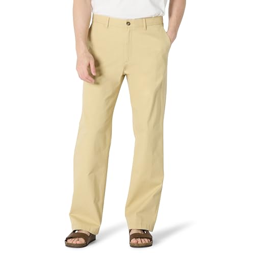 Amazon Essentials Herren Chinohose Aus Baumwolle Mit Lockerer Passform, Bräunen, 32W / 32L von Amazon Essentials