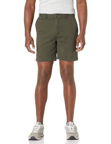 Amazon Essentials Herren Chinoshorts, 18 cm, Schlanker Schnitt, Dunkles Olivgrün, 31W Amazon Essentials Herren Chinoshorts, 18 cm, Schlanker Schnitt, Dunkles Olivgrün, 31W von Amazon Essentials