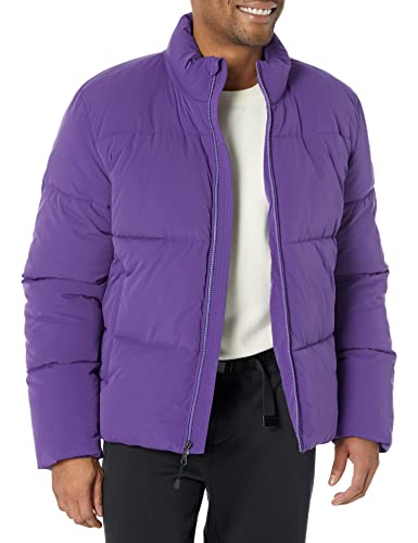 Amazon Essentials Herren Daunenjacke mit Stehkragen (in Übergrößen erhältlich), Purpur, L von Amazon Essentials