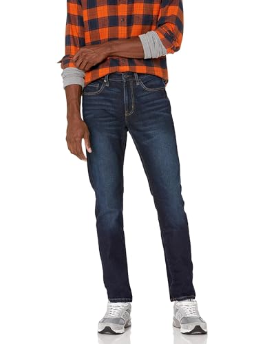 Amazon Essentials Herren Slim-Fit-Jeans - Auslauffarben, Indigo Waschung, 34W / 29L von Amazon Essentials