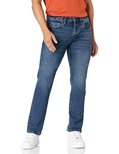 Amazon Essentials Herren Slim-Fit-Jeans, Vintage Waschung, 28W / 32L von Amazon Essentials