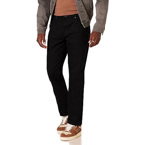 Amazon Essentials Herren Slim-Fit-Jeans, Schwarz, 42W / 34L von Amazon Essentials