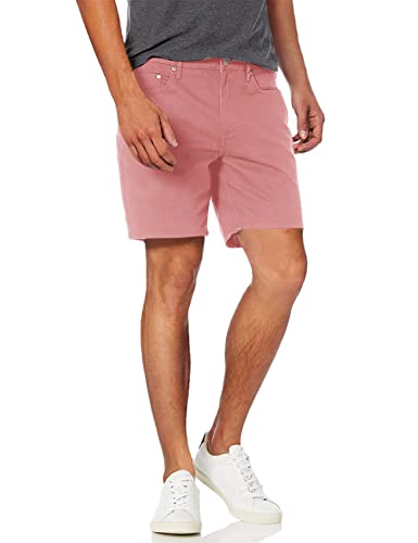 Amazon Essentials Herren Elastische 5-Taschen-Shorts in schmaler Passform mit 18 cm Schrittlänge, Rosa, 33W von Amazon Essentials