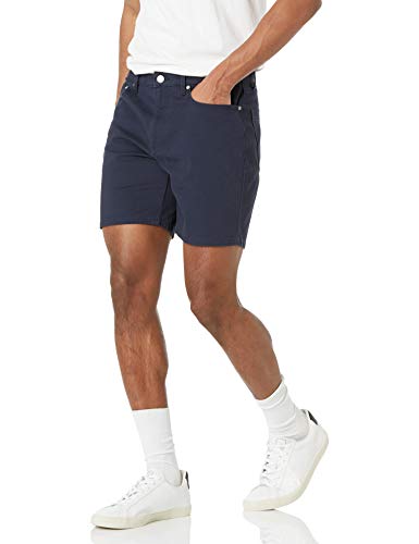Amazon Essentials Herren Elastische 5-Taschen-Shorts in schmaler Passform mit 23 cm Schrittlänge, Mitternachtsblau, 31W von Amazon Essentials