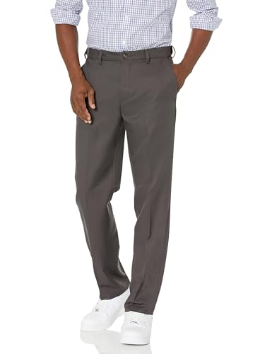 Amazon Essentials Herren Flatfront-Anzughose mit elastischem Bund in klassischer Passform, Kohlegrau, 30W / 34L Amazon Essentials Herren Flatfront-Anzughose mit elastischem Bund in klassischer Passform, Kohlegrau, 30W / 34L von Amazon Essentials