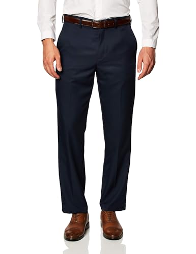 Amazon Essentials Herren Flatfront-Anzughose mit elastischem Bund in klassischer Passform, Marineblau, 42W / 34L Amazon Essentials Herren Flatfront-Anzughose mit elastischem Bund in klassischer Passform, Marineblau, 42W / 34L von Amazon Essentials