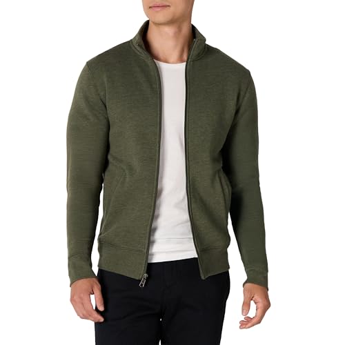 Amazon Essentials Herren Fleece-Jacke mit durchgehendem Reißverschluss, Olivenheide, M von Amazon Essentials