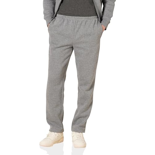 Amazon Essentials Herren Fleece-Jogginghose (erhältlich in „Big & Tall“-Größen), Hellgrau Meliert, XS von Amazon Essentials