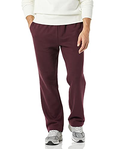 Amazon Essentials Herren Fleece-Jogginghose (erhältlich in „Big & Tall“-Größen), Burgunderrot, S von Amazon Essentials