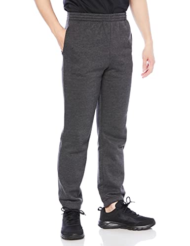 Amazon Essentials Herren Fleece-Jogginghose mit Beinbündchen (erhältlich in Big & Tall), Mittelgrau Meliert, S von Amazon Essentials