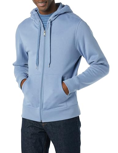 Amazon Essentials Herren Fleece-Kapuzenpulli mit durchgehendem Reißverschluss (erhältlich in den Größen Big & Tall), Aquamarinblau, XXL von Amazon Essentials