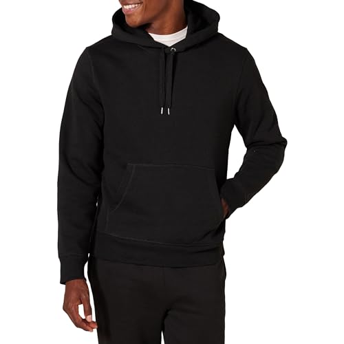 Amazon Essentials Herren Pullover-Sweatshirt Mit Kapuze, In Groß Und Schwer Erhältlich, Schwarz Heide, 4XL Große Größen von Amazon Essentials