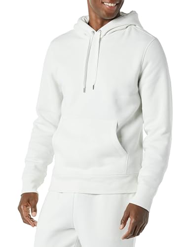 Amazon Essentials Herren Pullover-Sweatshirt Mit Kapuze, In Groß Und Schwer Erhältlich, Weiß, L von Amazon Essentials