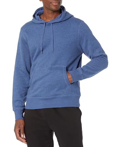 Amazon Essentials Herren Pullover-Sweatshirt Mit Kapuze, In Groß Und Schwer Erhältlich, Blau Heide, XS von Amazon Essentials