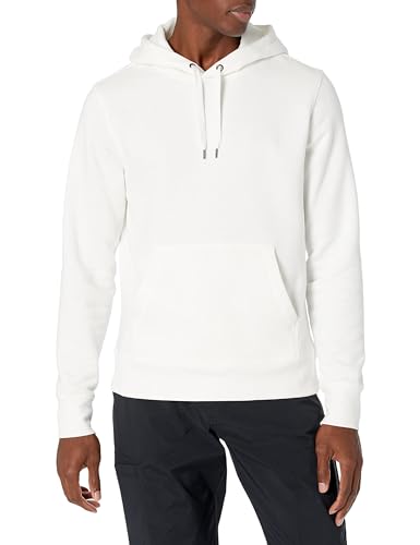 Amazon Essentials Herren Pullover-Sweatshirt Mit Kapuze, In Groß Und Schwer Erhältlich, Grellweiß, L von Amazon Essentials