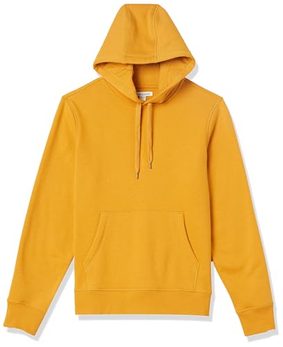 Amazon Essentials Herren Fleece-Sweatshirt mit Kapuze (erhältlich in Big & Tall), Gold, L von Amazon Essentials