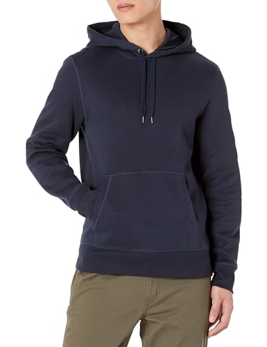 Amazon Essentials Herren Fleece-Sweatshirt mit Kapuze (erhältlich in Big & Tall), Dunkles Marineblau, S von Amazon Essentials