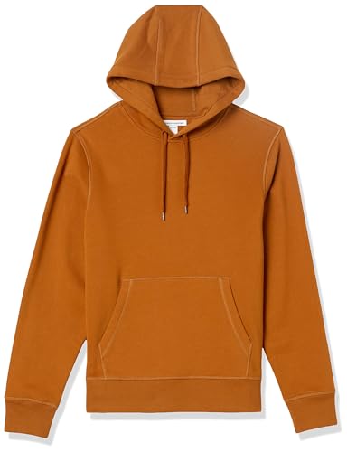 Amazon Essentials Herren Fleece-Sweatshirt mit Kapuze (erhältlich in Big & Tall), Rostiges Orange, L von Amazon Essentials