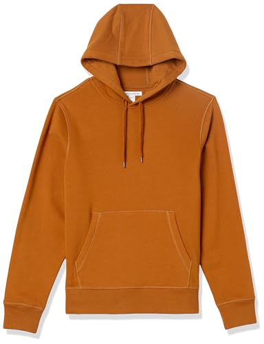 Amazon Essentials Herren Pullover-Sweatshirt Mit Kapuze, In Groß Und Schwer Erhältlich, Rostiges Orange, L von Amazon Essentials
